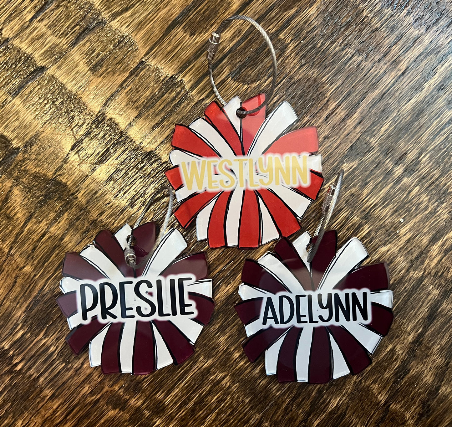 Pom Pom Bag Tag