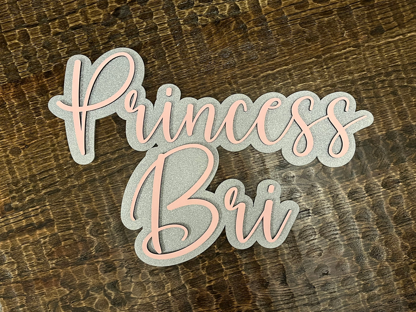 Large Wood Name Sign