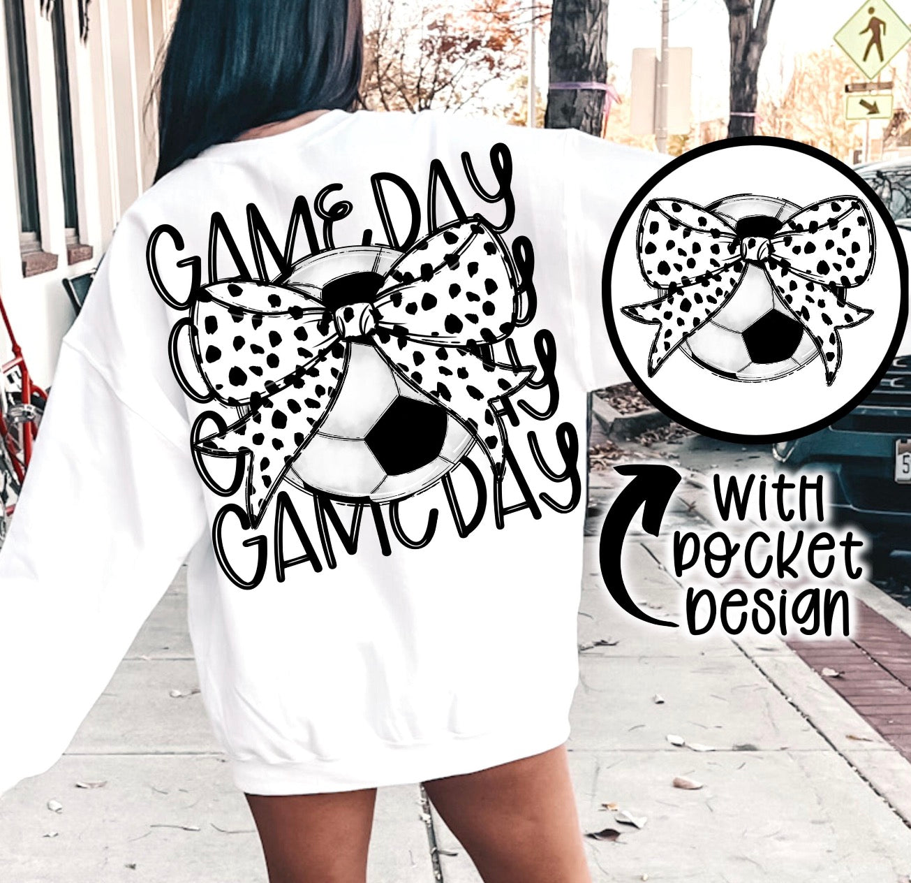 Game Day-Soccer Bow