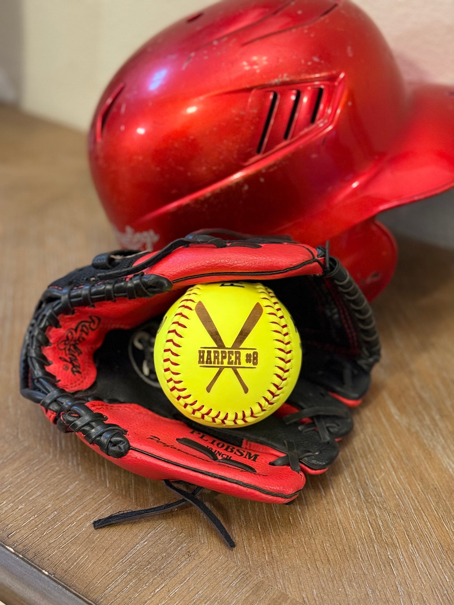 Engraved Softball