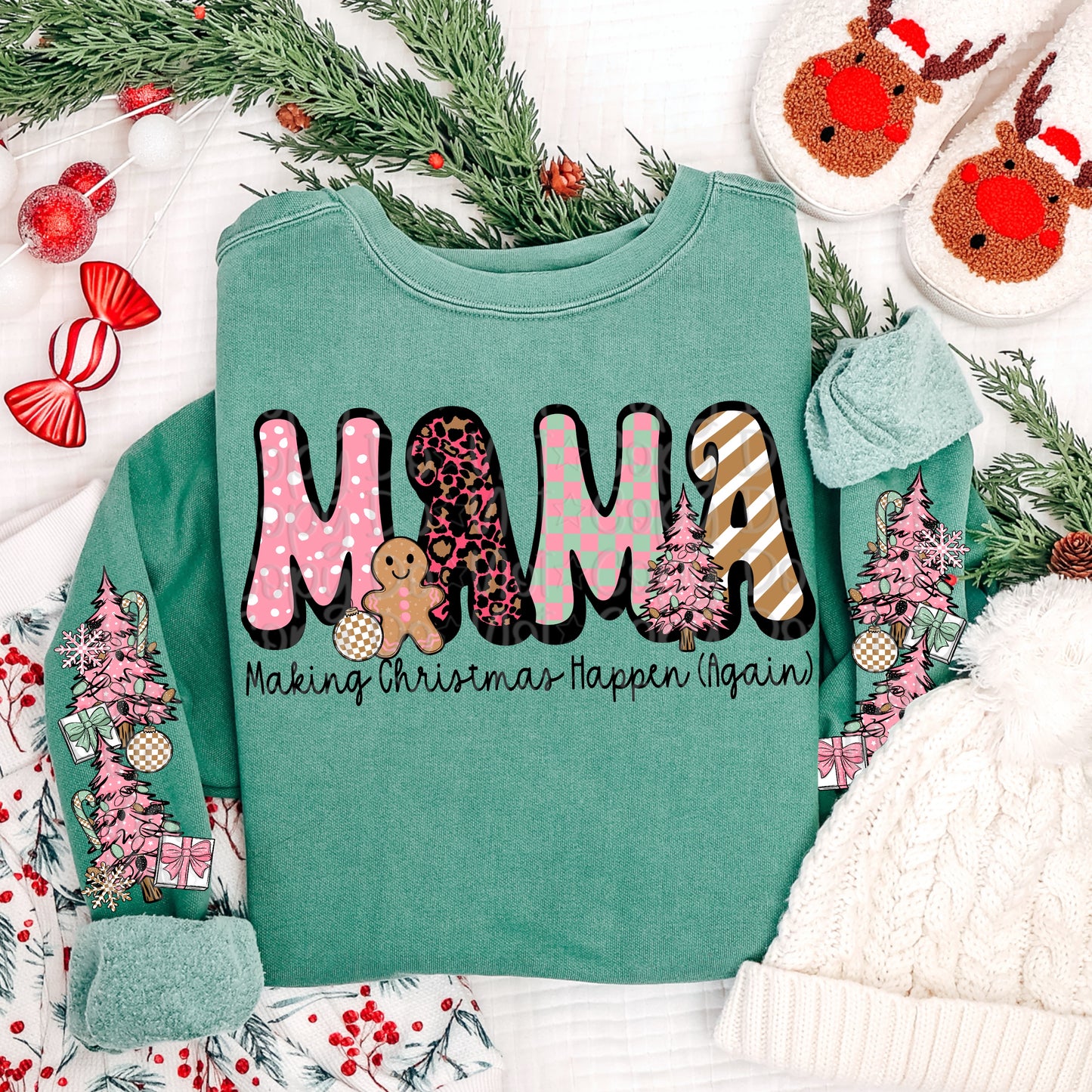 Mama making Christmas happen