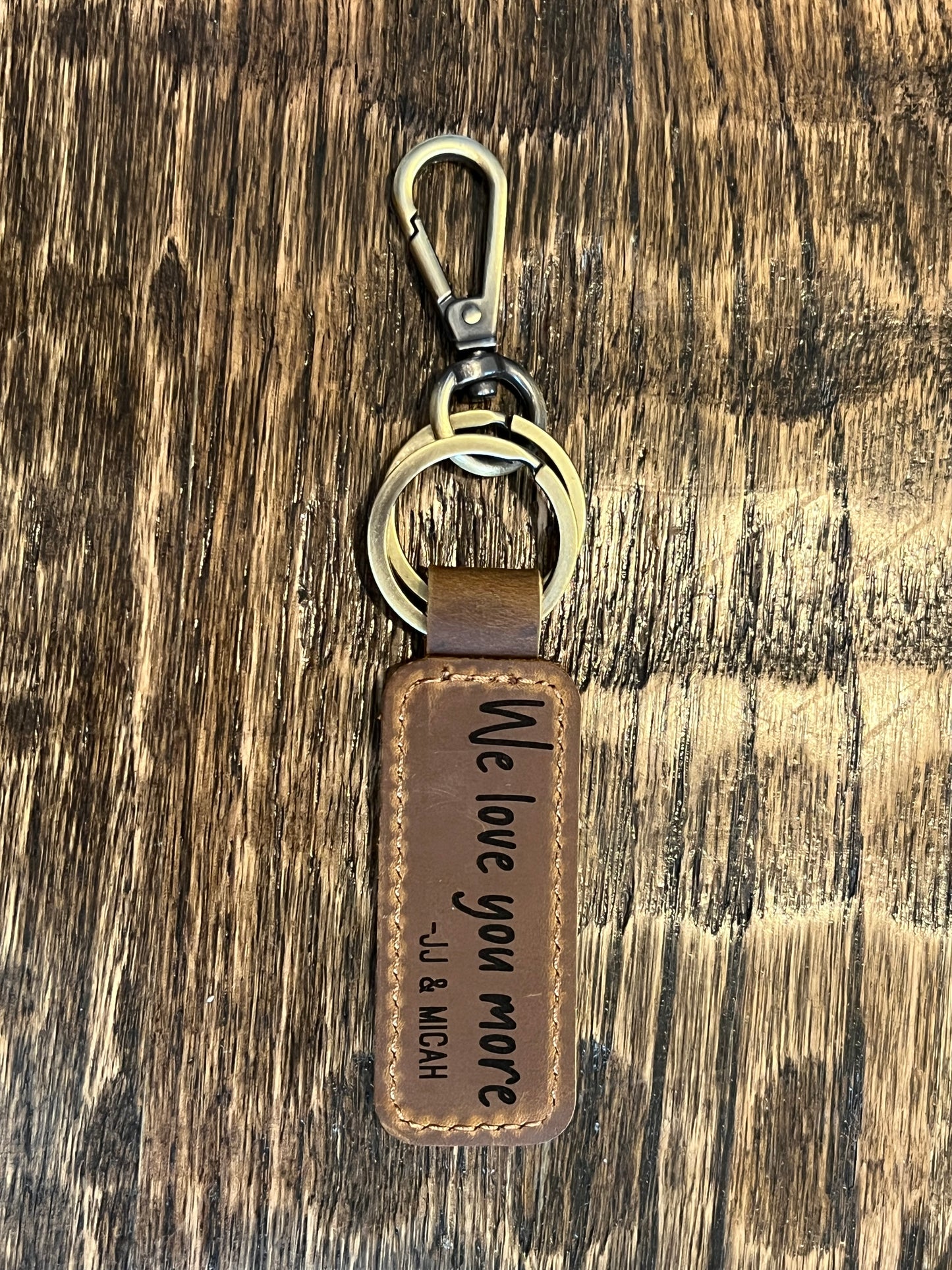 Personalized engraved keychain