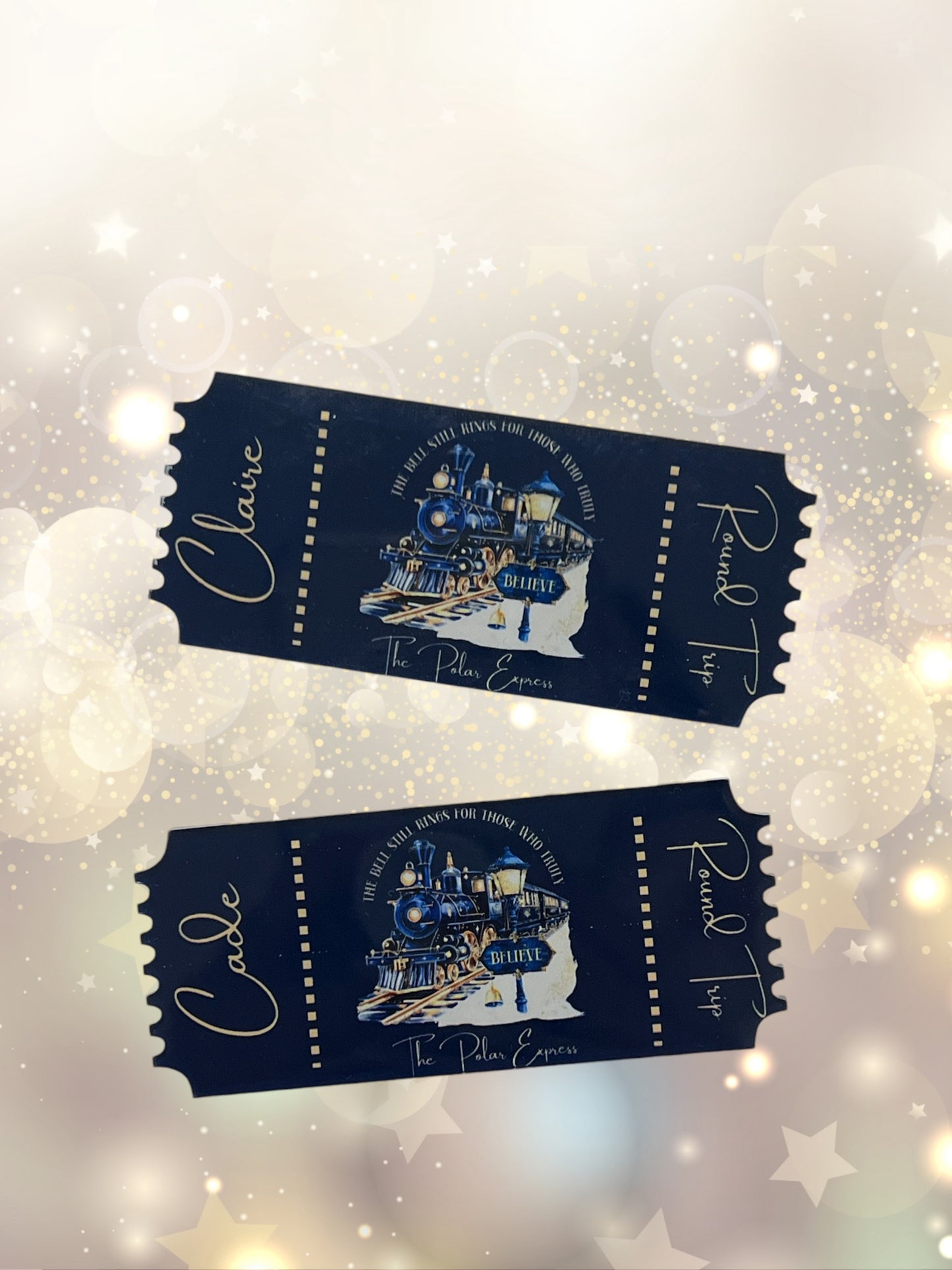 Mock Polar Express Ticket