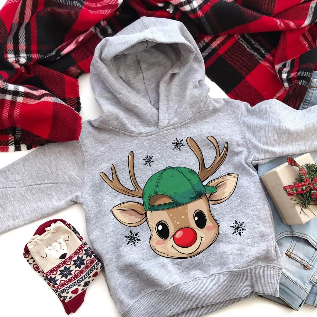 Reindeer with Hat-Toddler/Youth