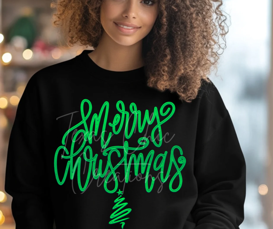 Merry Christmas Green