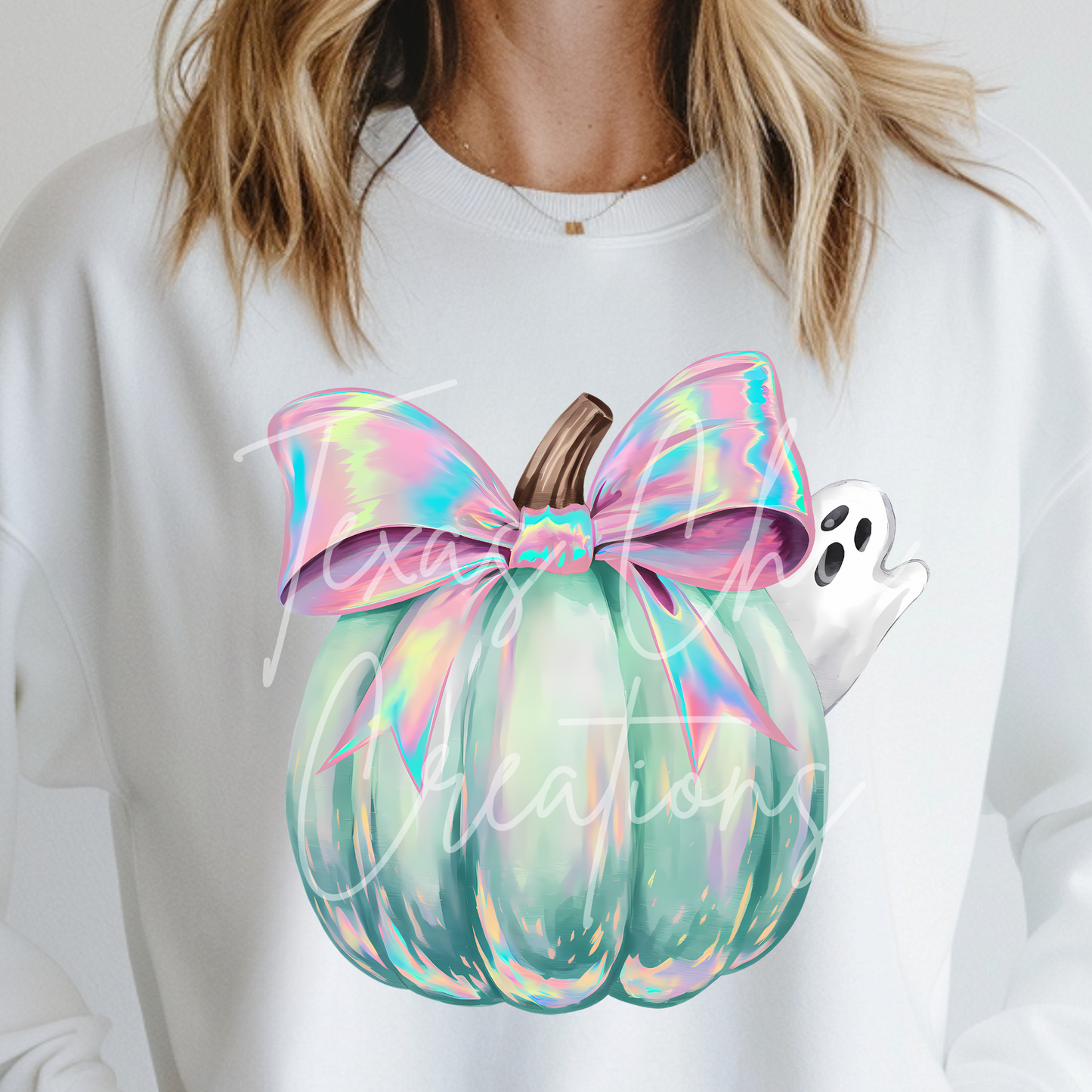 Peeking Ghost Pumpkin