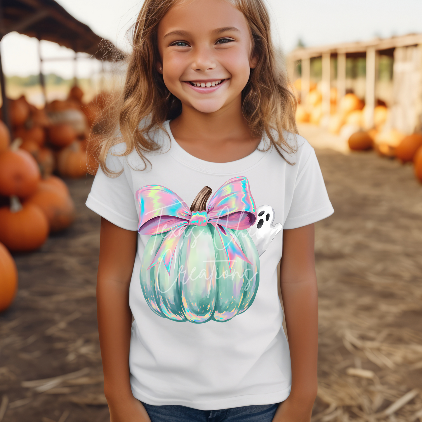 Peeking Ghost Pumpkin-Toddler/Youth