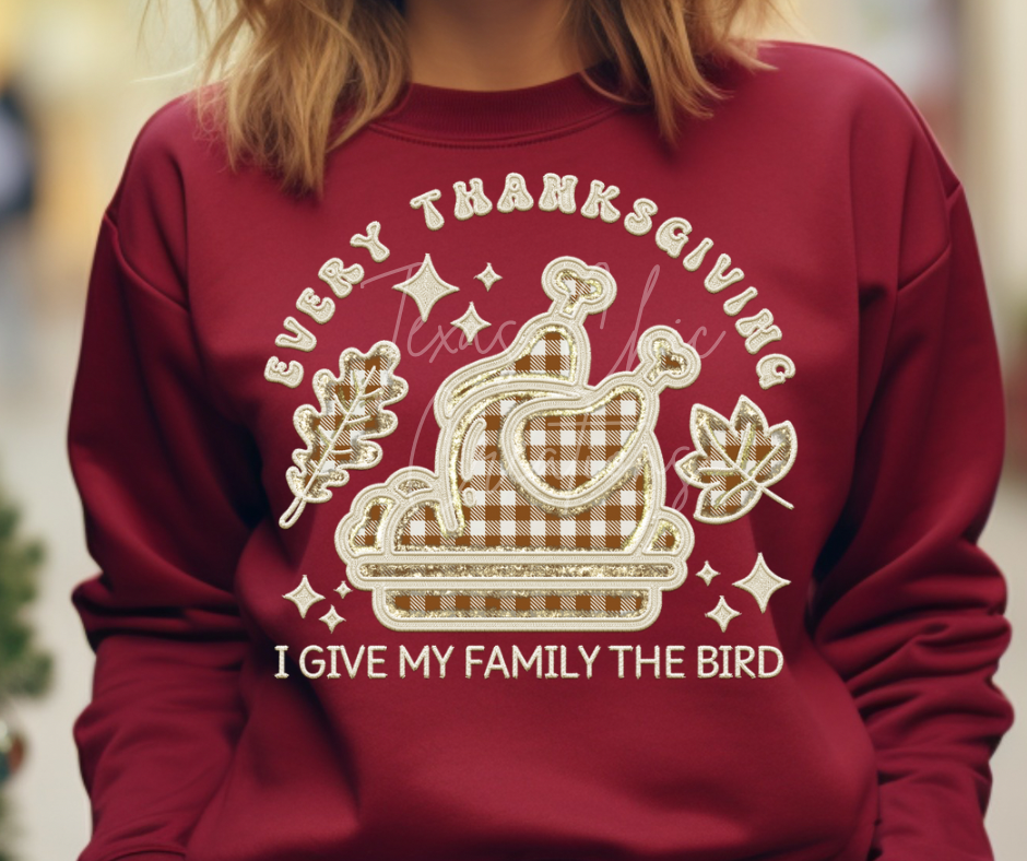 Every Thanksgiving I give my family the bird