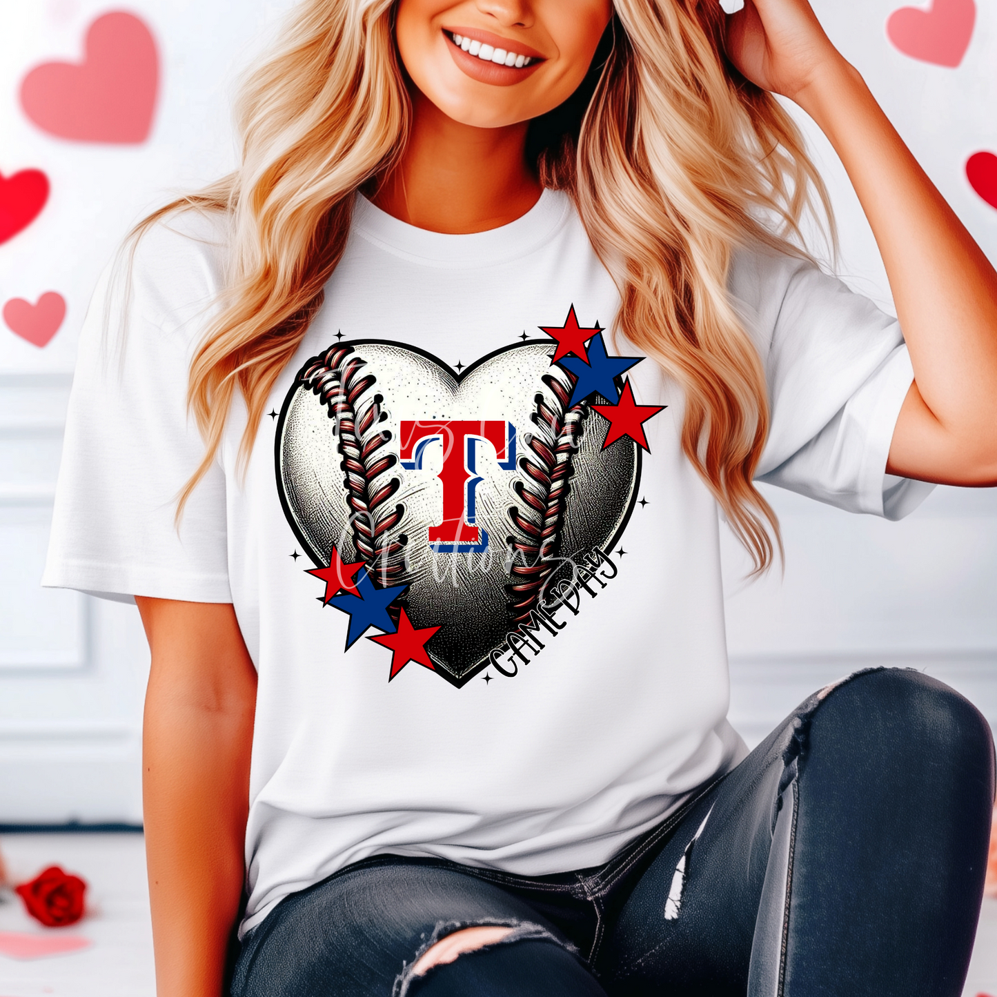 Rangers Heart-Baseball