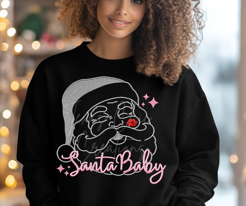 Santa Baby Grey & Pink