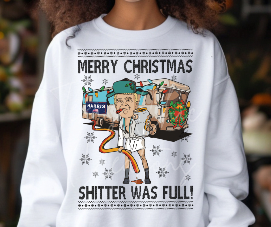 Merry Christmas Shitter was full (black writing)