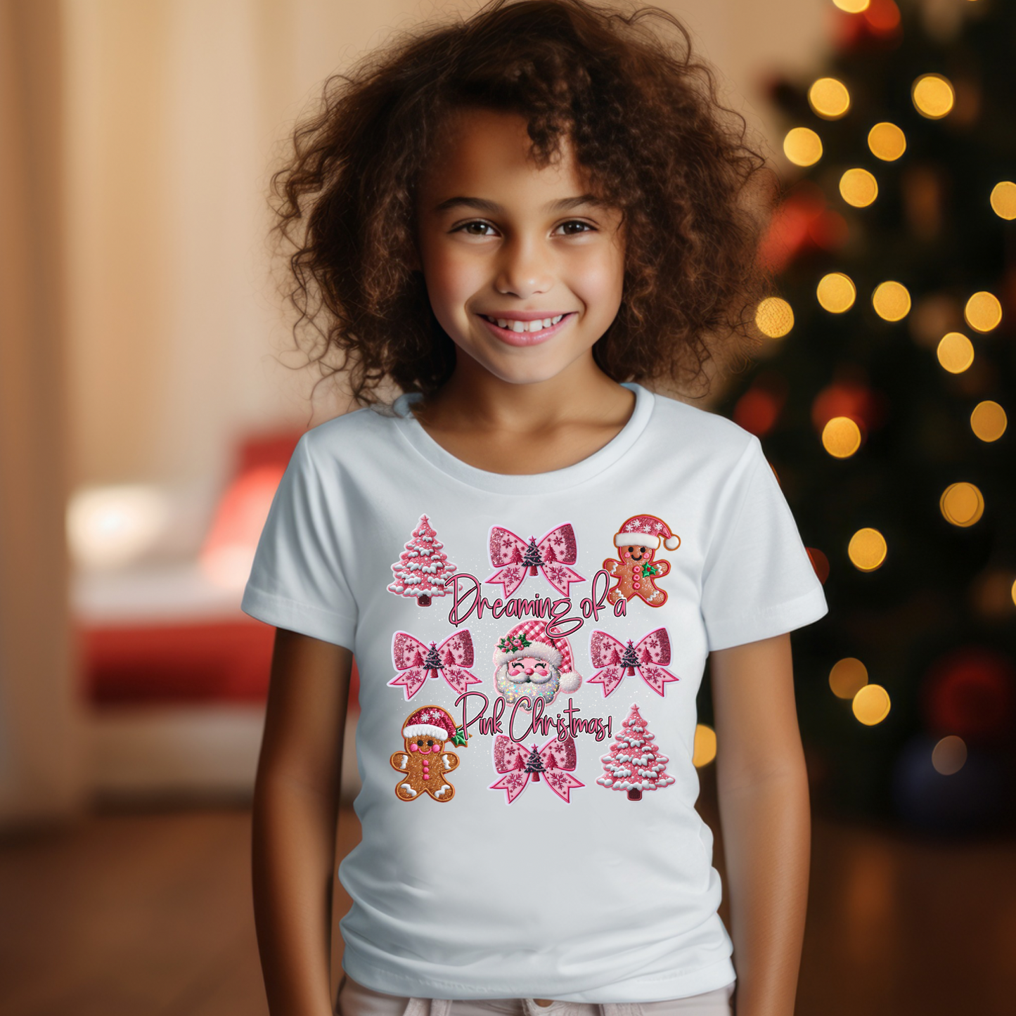 Dreaming of a Pink Christmas-Toddler/Youth