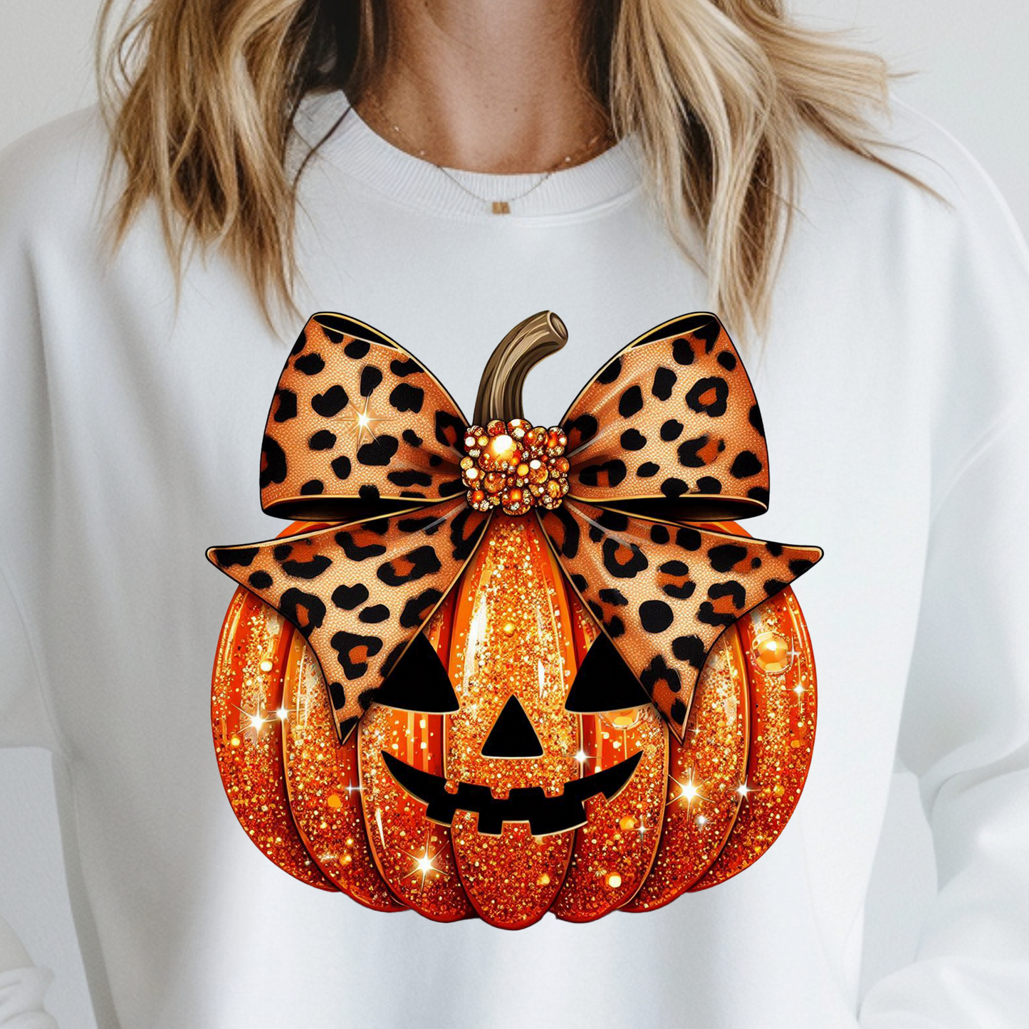 Leopard Glitter Pumpkin