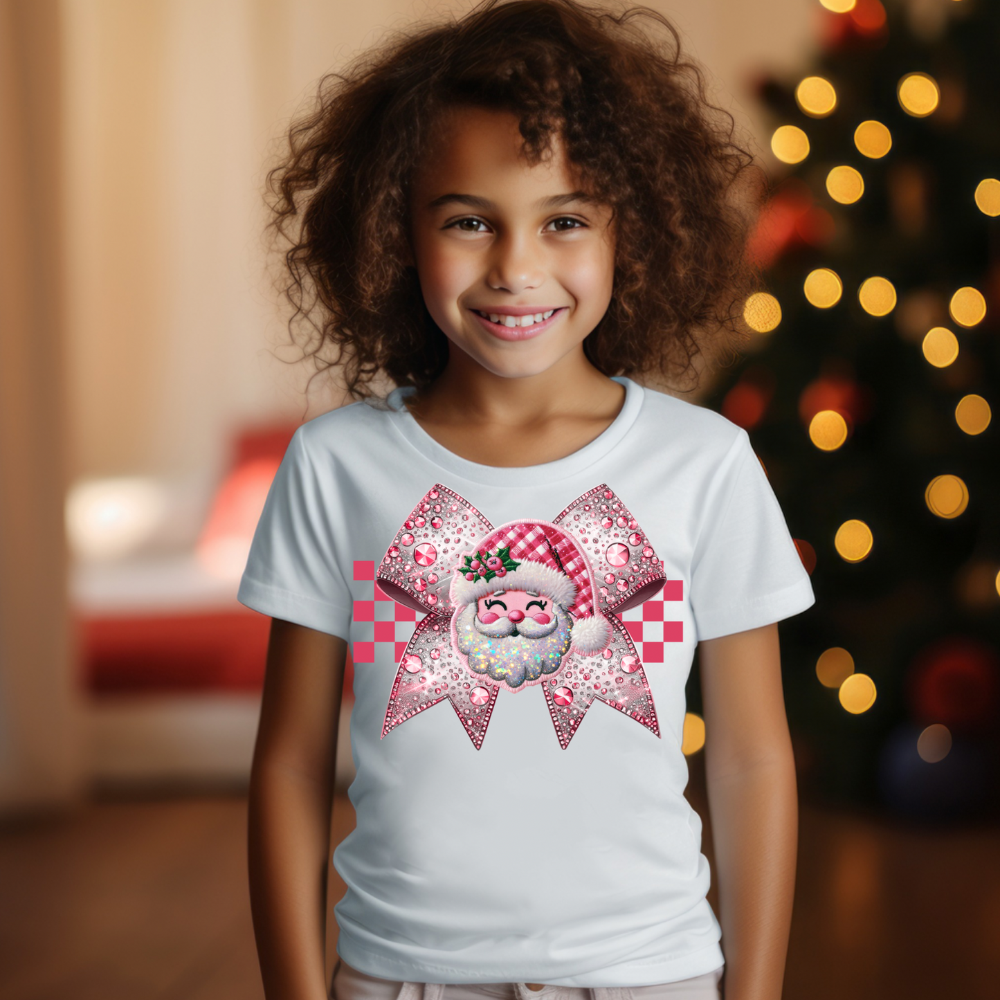 Pink Santa-Toddler/Youth