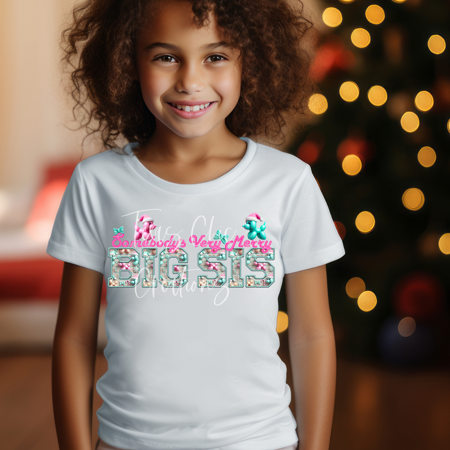 Somebody’s Very Merry Big Sis-Toddler/Youth