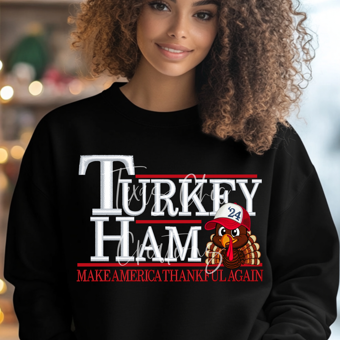 Turkey Ham White Writing