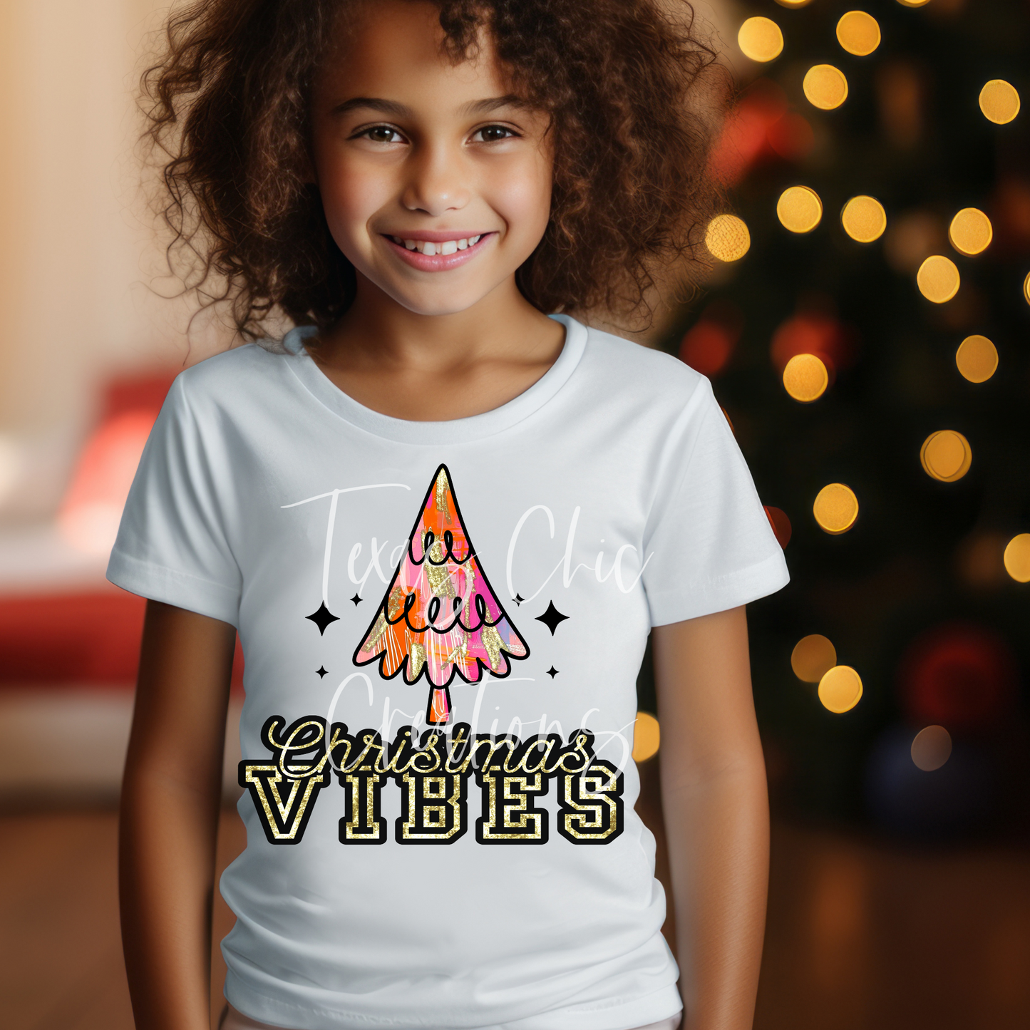Christmas Vibes Tree-Toddler/Youth