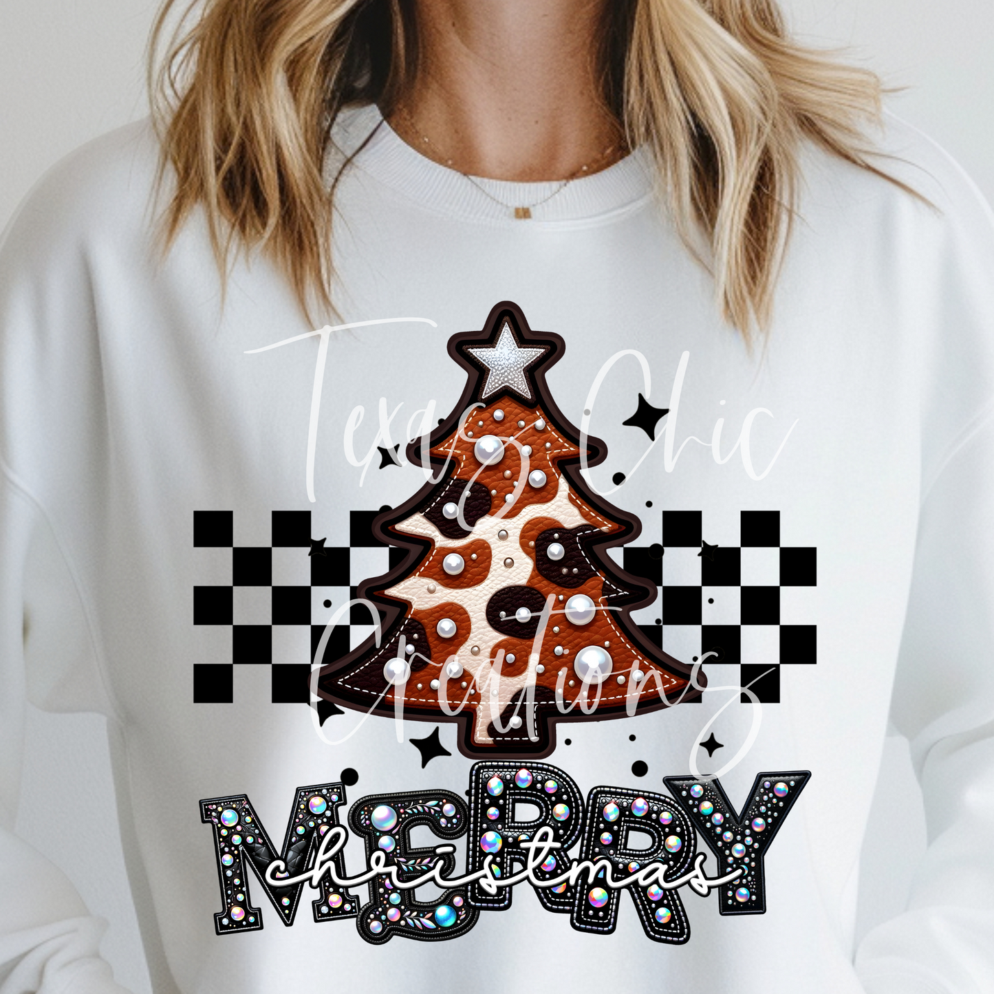 Merry Christmas Cow Print 2