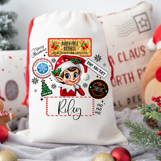 Elf Santa Sack