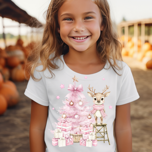 Pink Christmas Tree-Toddler/Youth