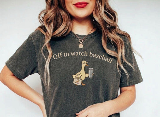 Off to watch baseball