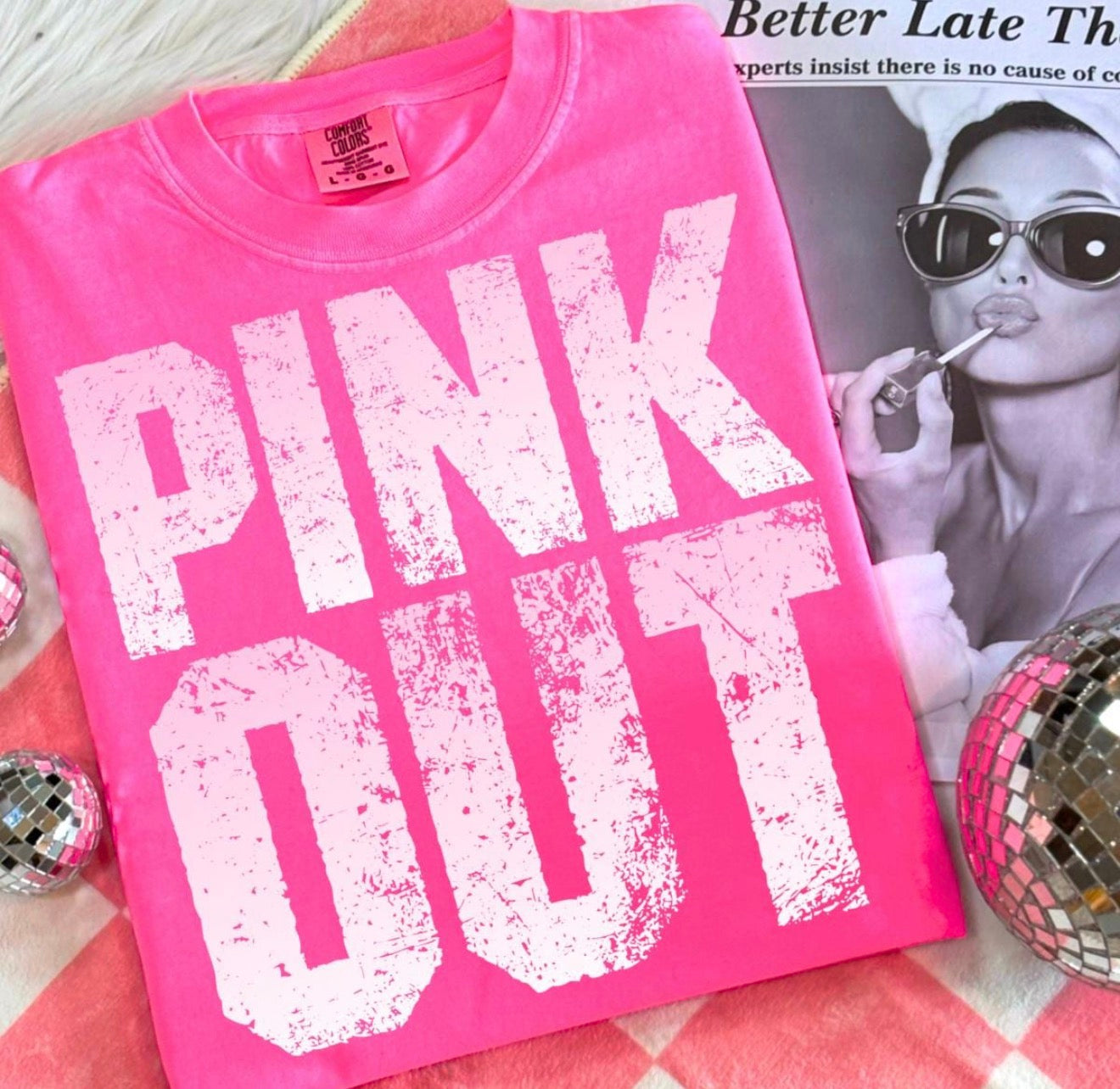 Pink Out-Distressed