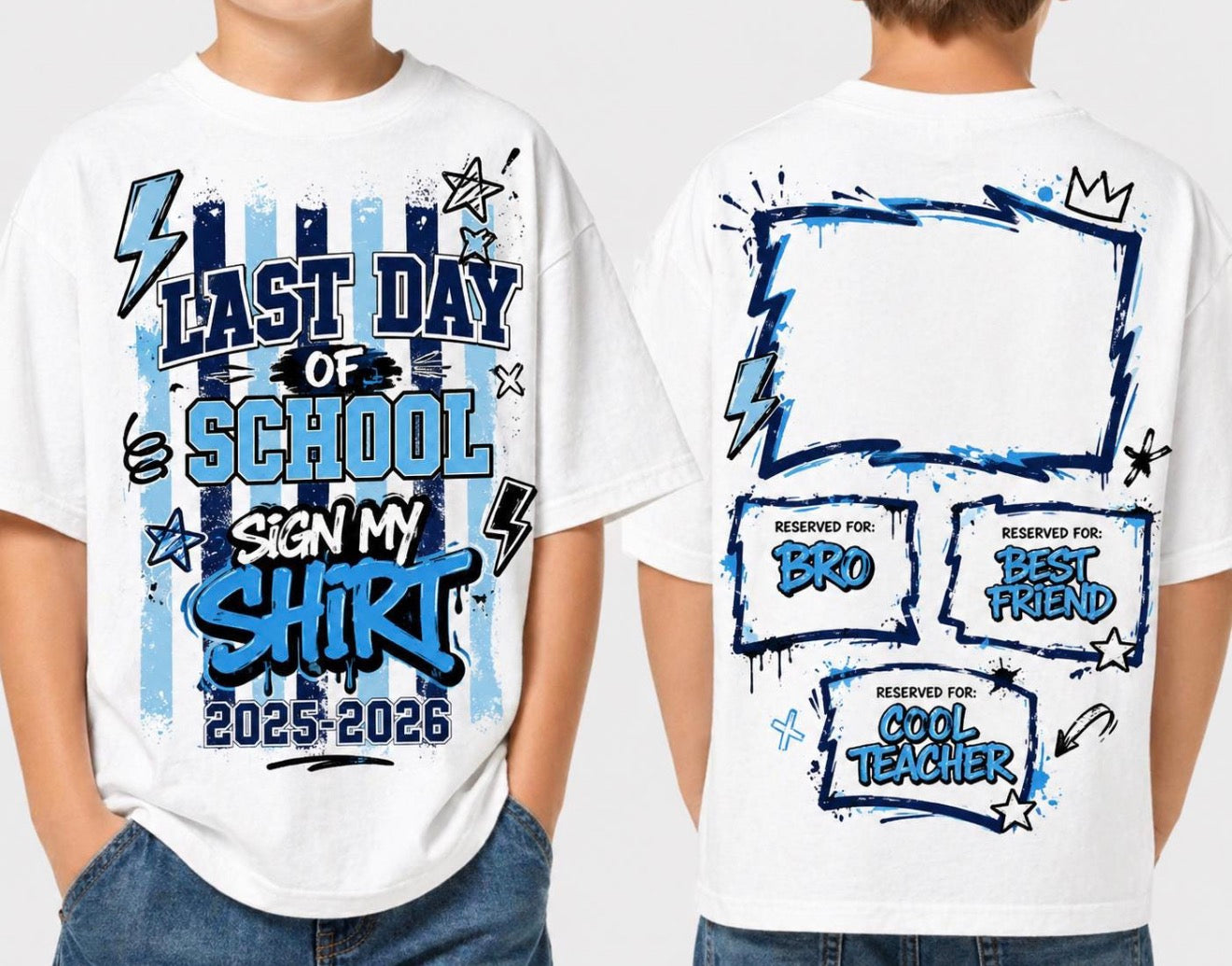 Last day autograph blue