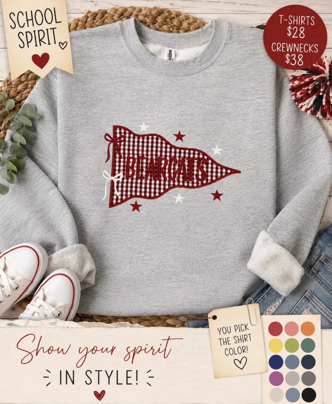 Embroidered Custom Pennant