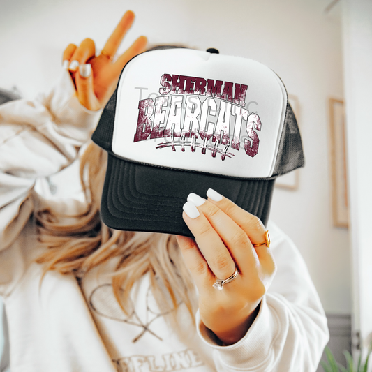 Sherman Bearcats grunge hat
