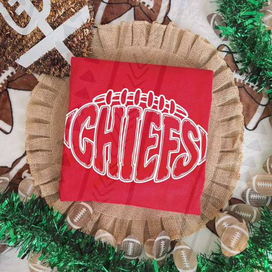 Chiefs football outline