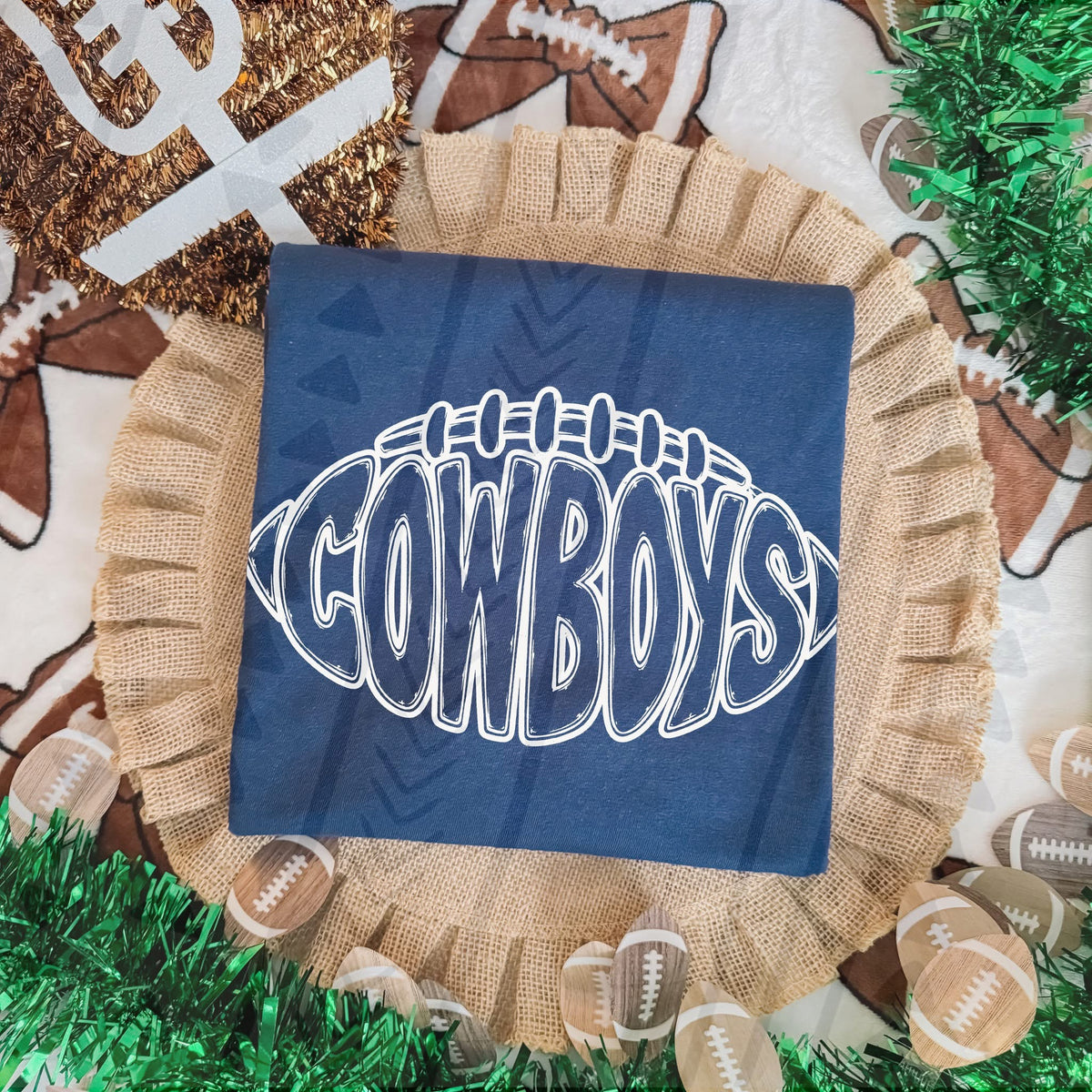 Cowboys football outline