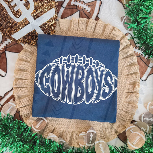 Cowboys football outline