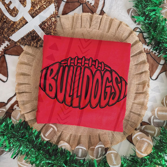 Bulldogs football outline