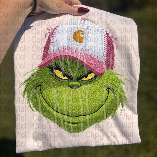 Grinch Pink Hat