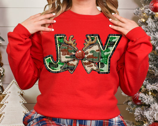 Camo Joy Reindeer Bow
