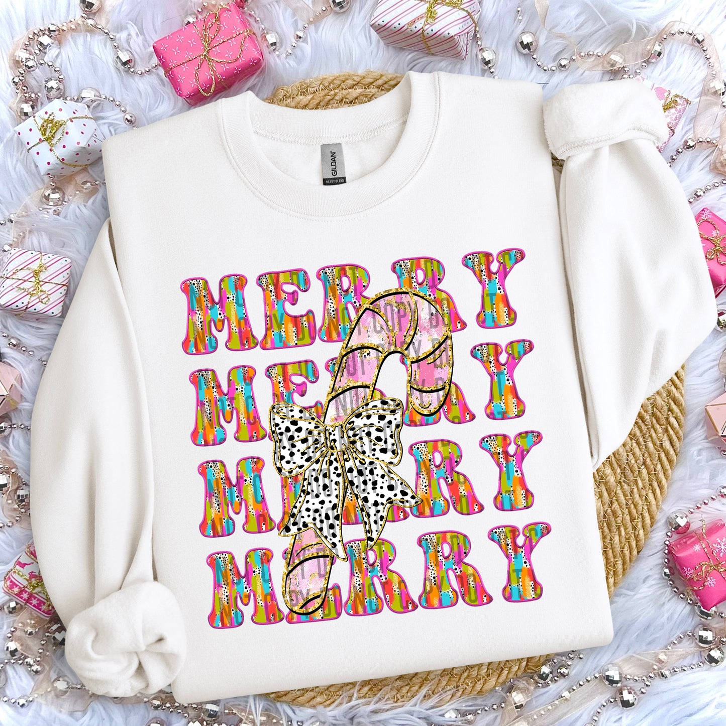 Merry Candy Cane Pink