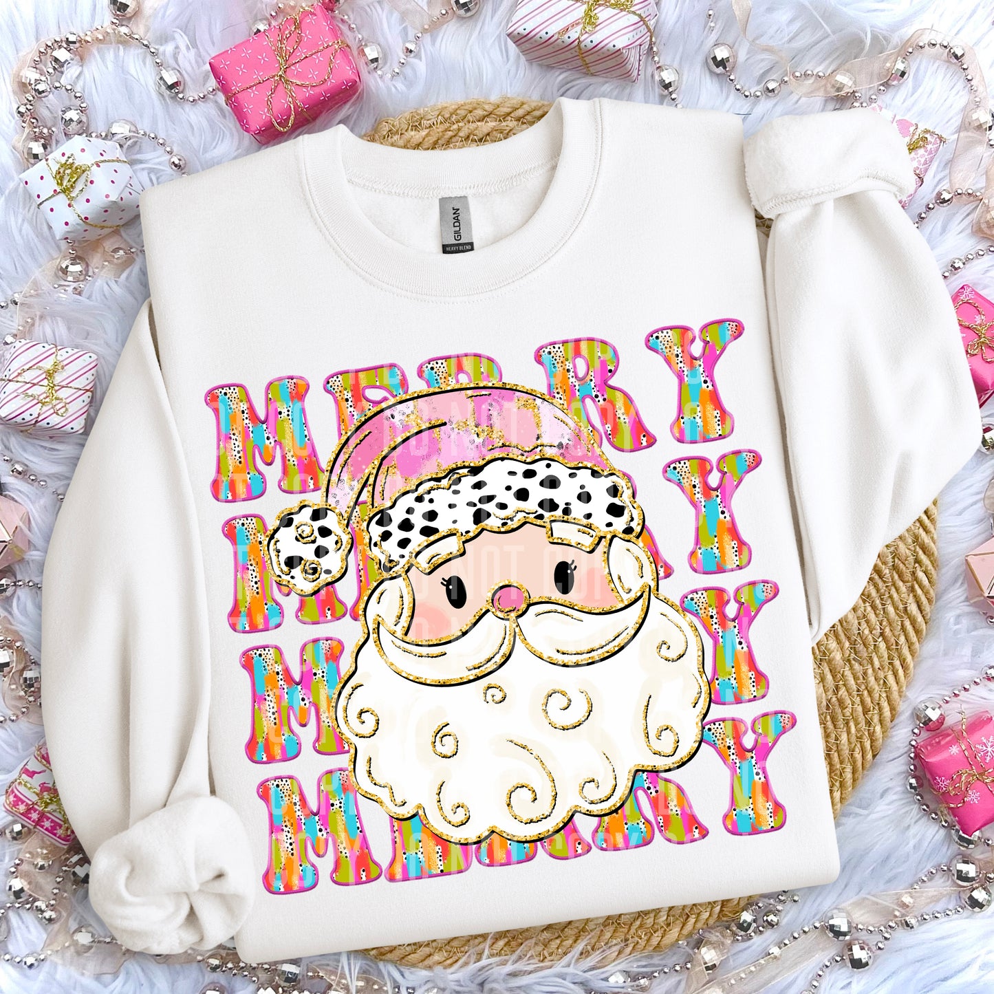 Merry Santa Pink