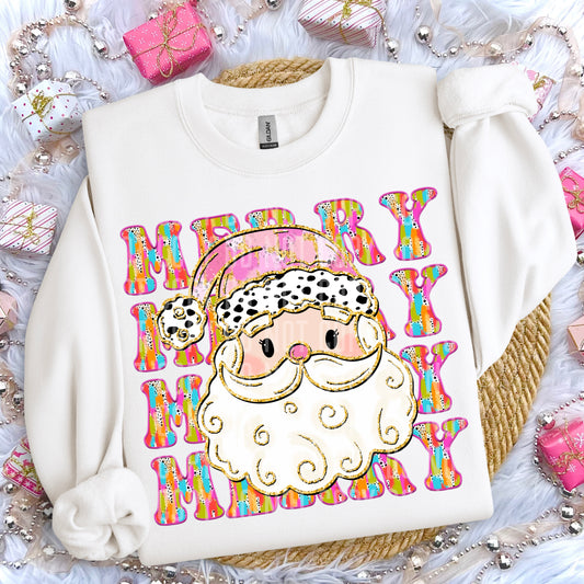Merry Santa Pink
