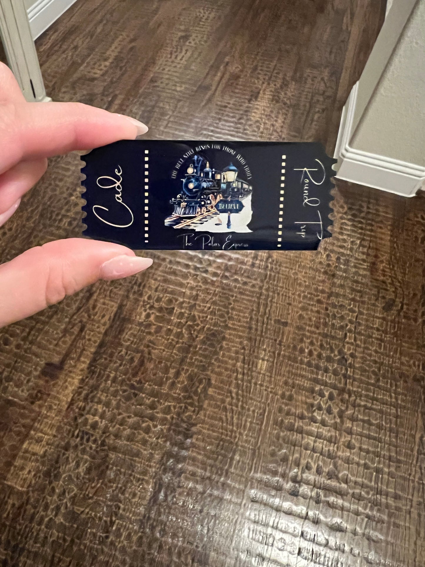 Mock Polar Express Ticket