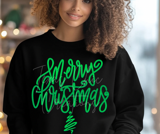 Merry Christmas Green
