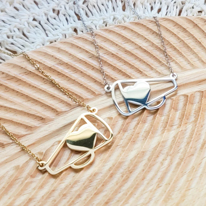 Large Cheer Megaphone Necklace