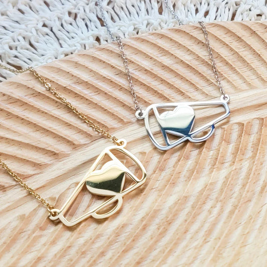 Large Cheer Megaphone Necklace